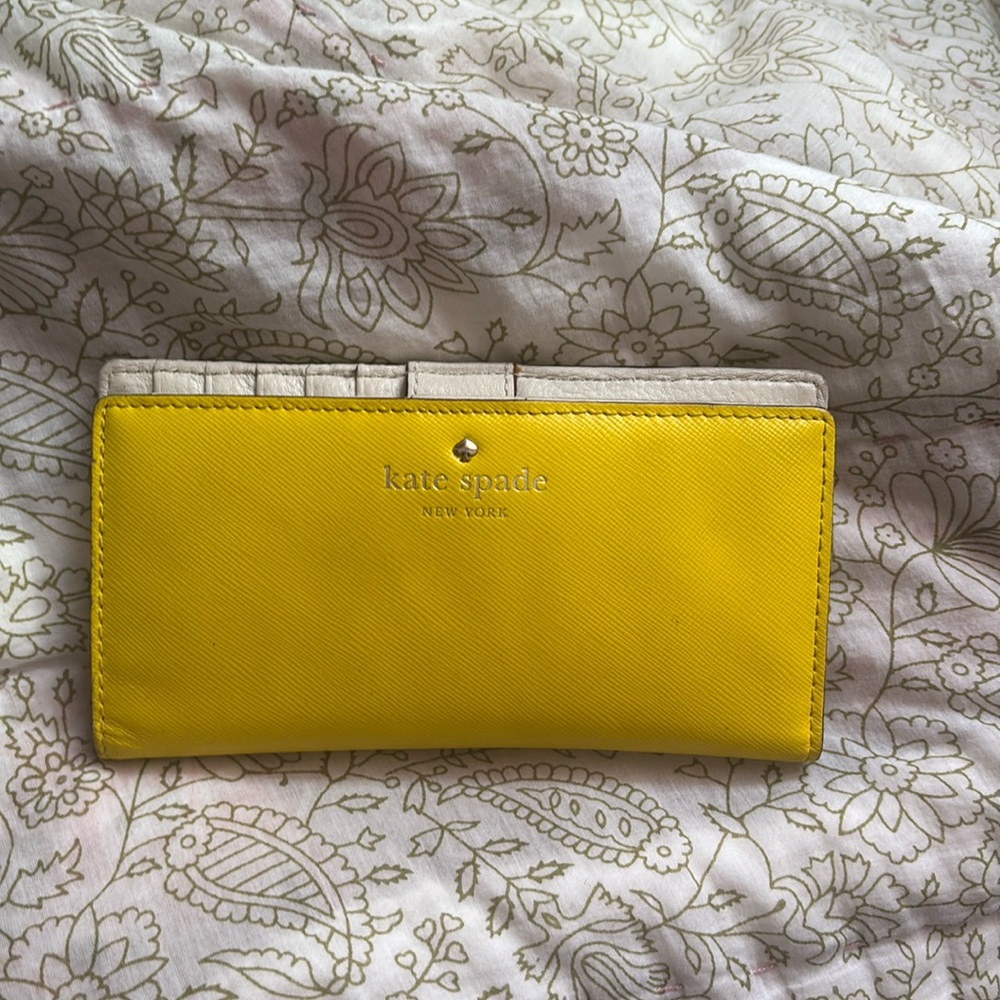 Kate Spade yellow wallet